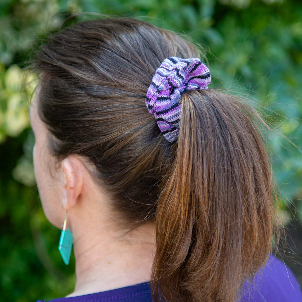 Knitted Cotton Scrunchie-Siesta Crafts