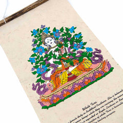 Lokta Deity Scroll - White Tara-Siesta Crafts