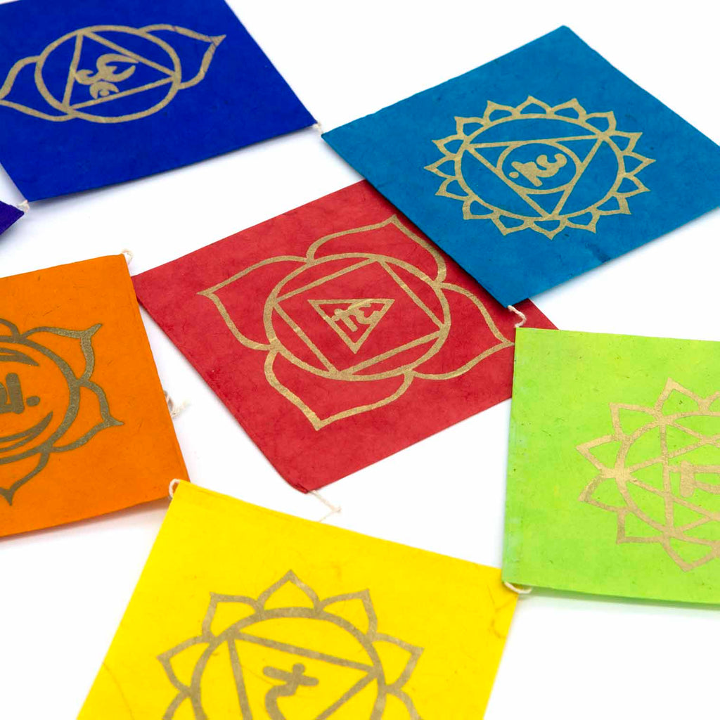 Long Lokta Paper Chakra String - Large-Siesta Crafts