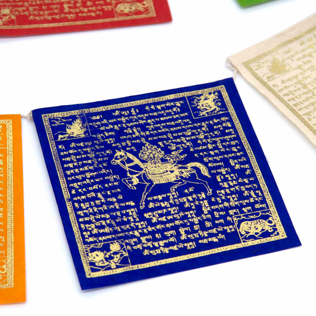 Long Lokta Paper Prayer Flags - Large-Siesta Crafts