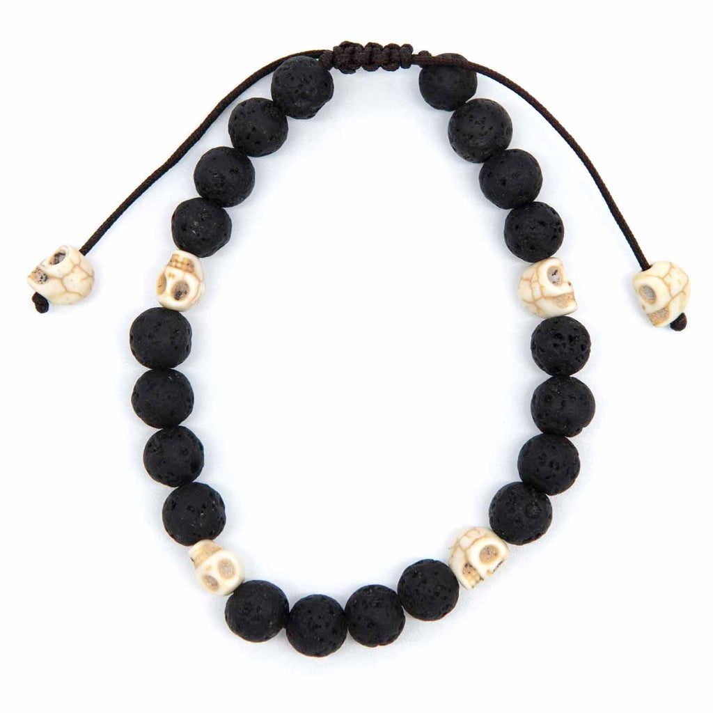 Skull and Lava Bracelet-Siesta Crafts