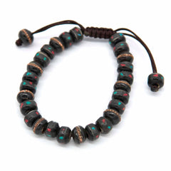 Bone Bead Bracelet - Black-Siesta Crafts