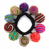 Swirl Bobble Felt Scrunchie-Siesta Crafts