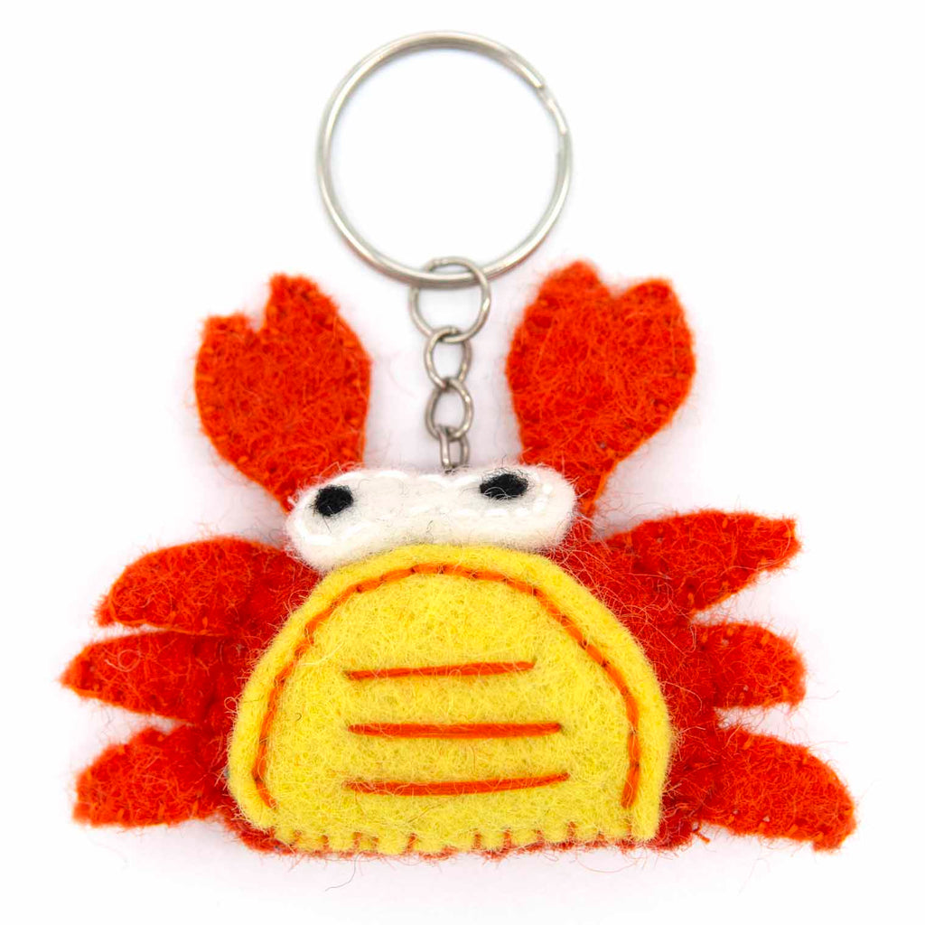 Crab Felt Keyring-Siesta Crafts
