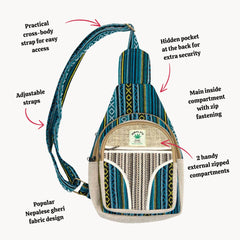 Cycle Crossbody Bag-Siesta Crafts