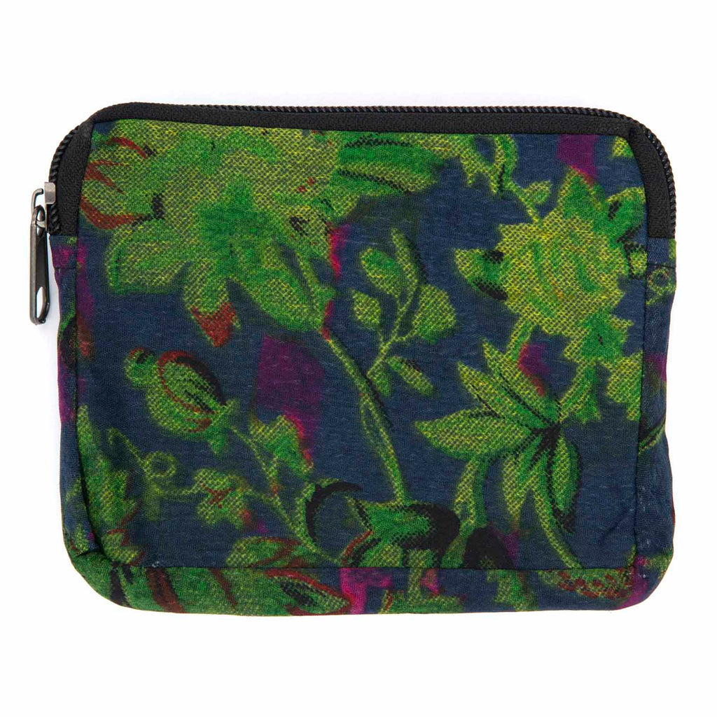 Recycled Sari Double Zip Purse-Siesta Crafts
