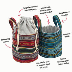 Gheri Drawstring Picnic Bag-Siesta Crafts