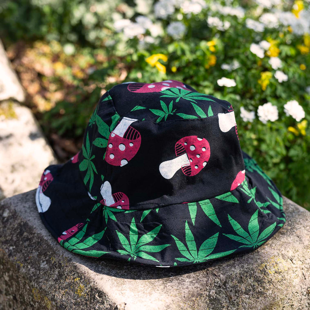 Leaf and Shrooms Bucket Hat-Siesta Crafts