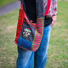 Ripped Cotton Mushroom Bag
