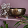 Flower of Life and Conch Etched Singing Bowl No.17-Siesta Crafts