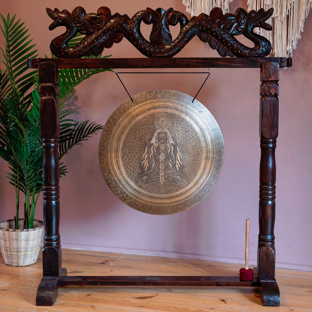 Large Yogi Chakra Metal Wind Gong No.32-Siesta Crafts
