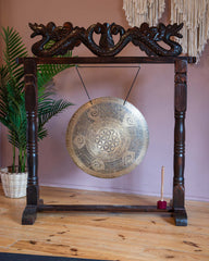 Flower of Life Cloud Mantra Metal Wind Gong No.37-Siesta Crafts