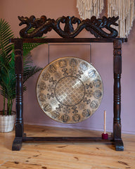 Huge Yogi Flower of Life Metal Gong No.68-Siesta Crafts