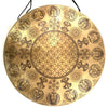 Huge Yogi Flower of Life Metal Gong No.68-Siesta Crafts