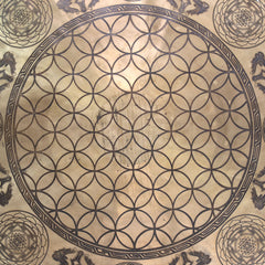 Huge Yogi Flower of Life Metal Gong No.68-Siesta Crafts