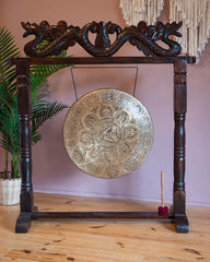Extra Large Yogi Mandala Metal Gong No.71-Siesta Crafts