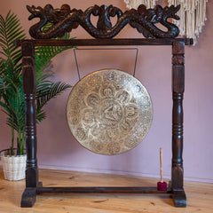 Large Yogi Mandala Metal Gong No.71-Siesta Crafts