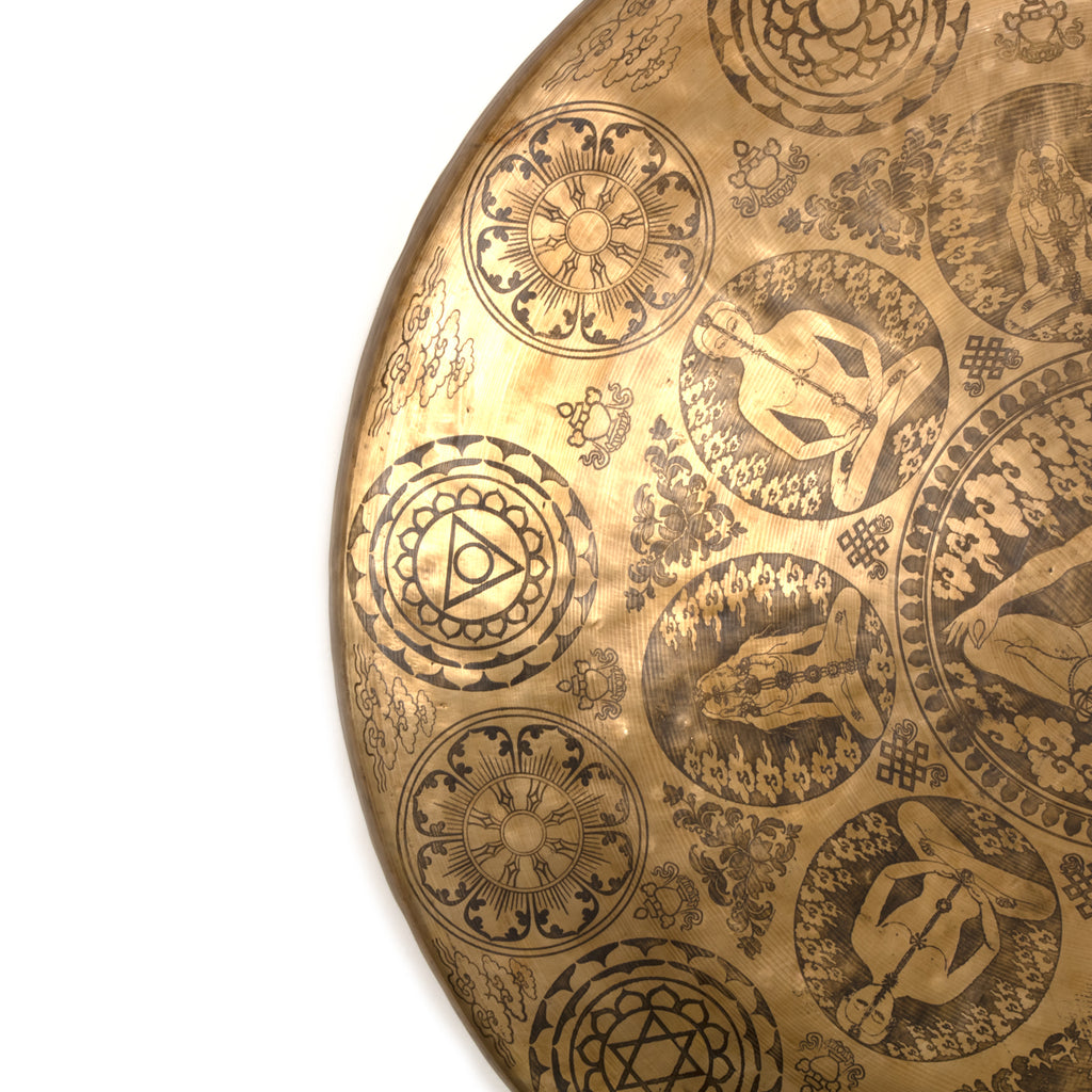 Extra Large Yogi Mandala Metal Gong No.71-Siesta Crafts