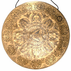 Extra Large Yogi Mandala Metal Gong No.71-Siesta Crafts