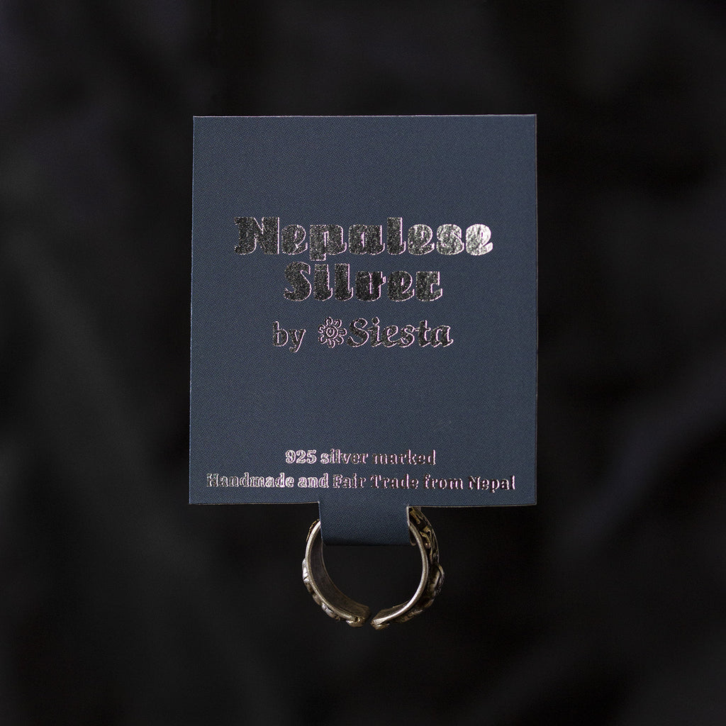 Nepalese Silver Om Ring-Siesta Crafts
