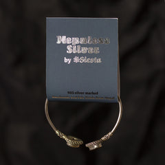 Nepalese Silver Bracelet No.10-Siesta Crafts