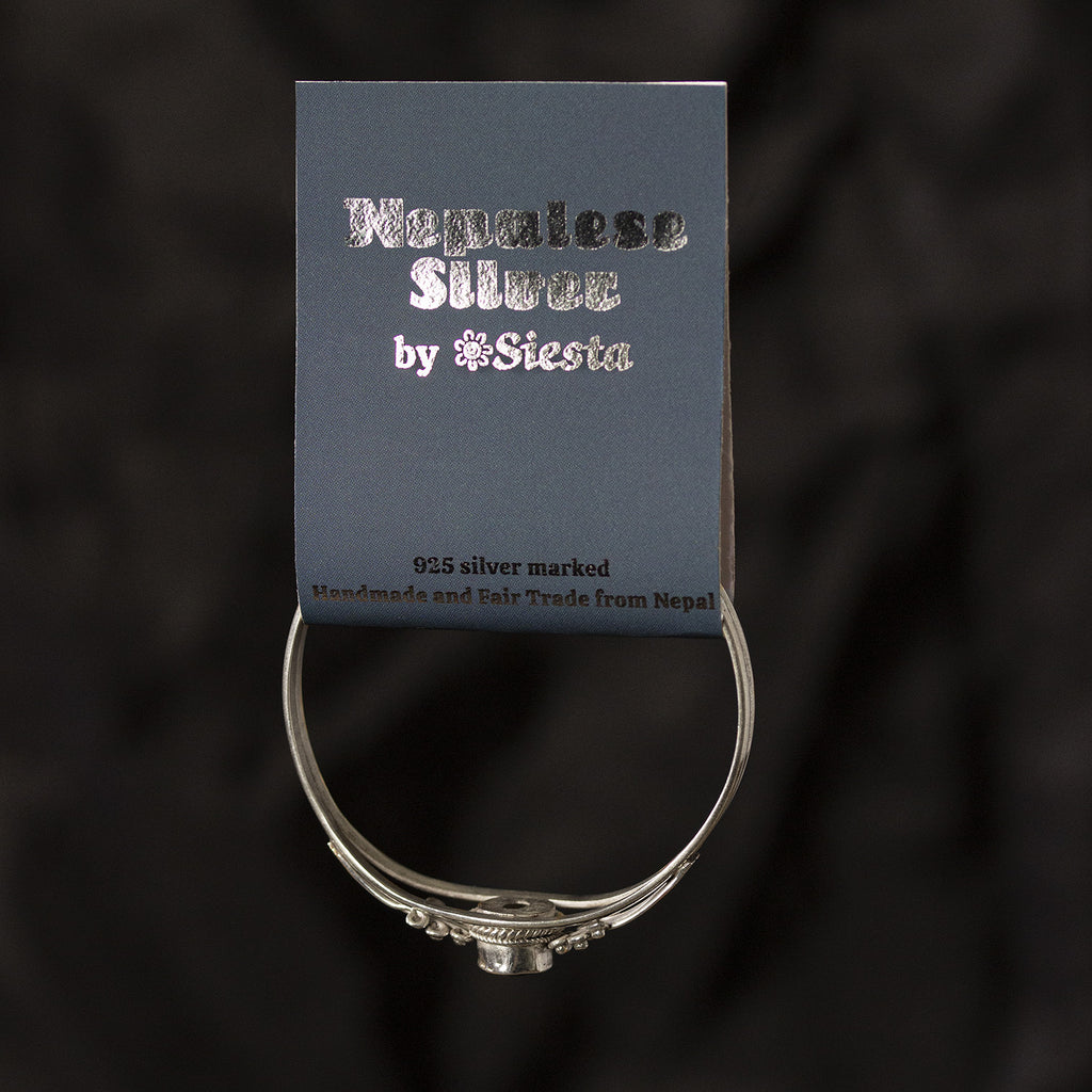 Nepalese Silver Bracelet No.12-Siesta Crafts