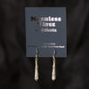 Obelisk Twist Nepalese Silver Earrings-Siesta Crafts