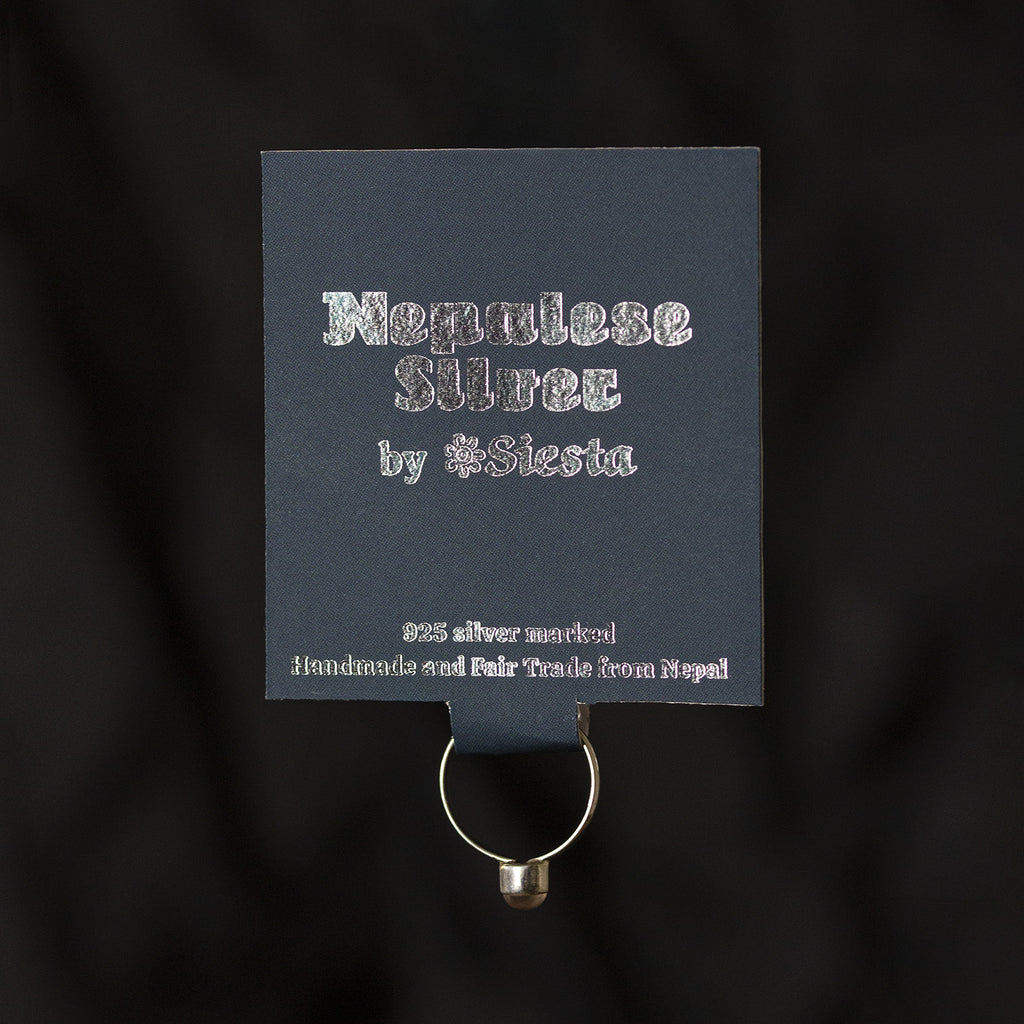 Moonstone Nepalese Silver Ring-Siesta Crafts