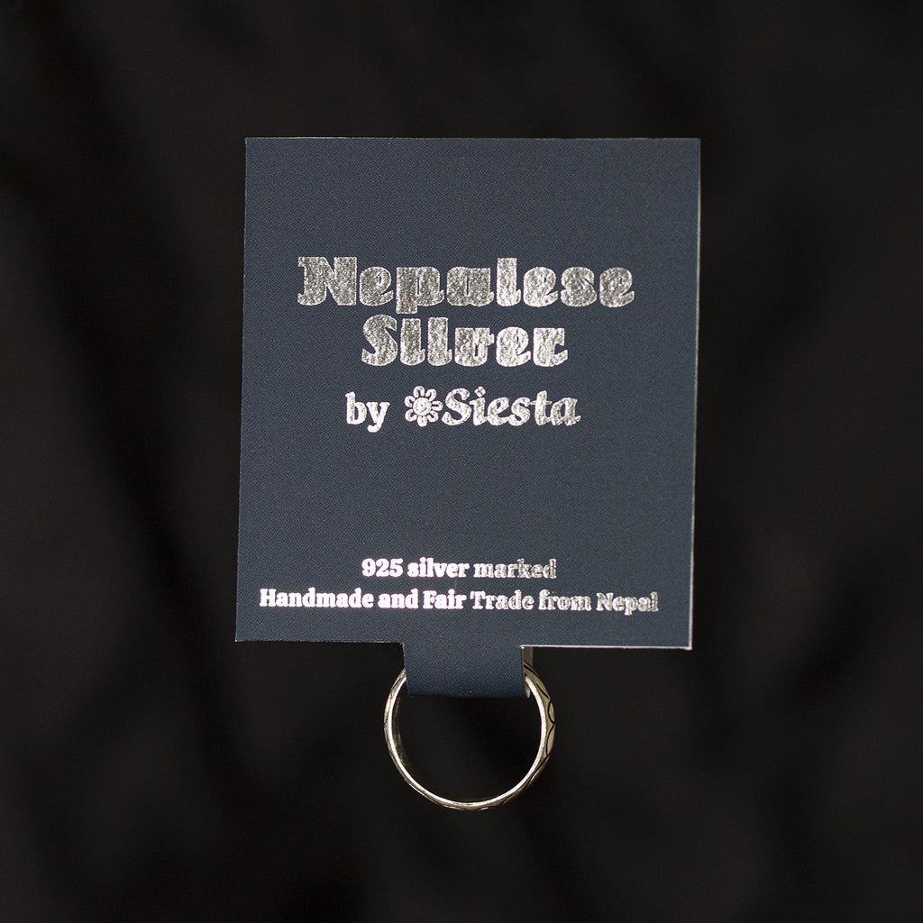 Carved Nepalese Silver Ring-Siesta Crafts