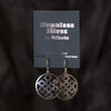 Endless Knot Circle Silver Earrings-Siesta Crafts