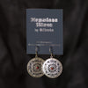 Round Mandala Silver Earrings-Siesta Crafts