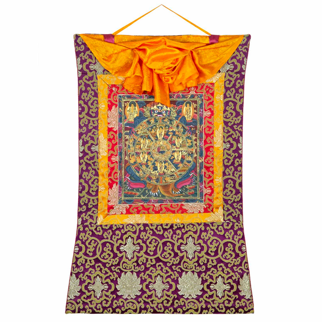 Buddhist Wheel of Life Thanka No 4-Siesta Crafts
