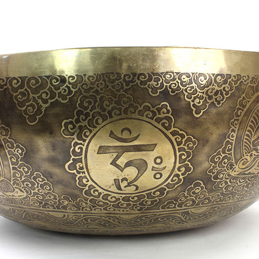 Giant Etched Artisan Singing Bowl No.128-Siesta Crafts