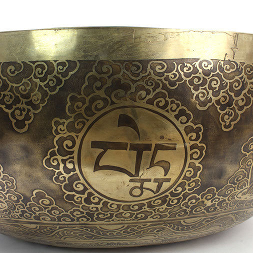 Giant Etched Artisan Singing Bowl No.128-Siesta Crafts