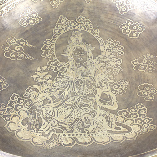 Giant Etched Artisan Singing Bowl No.128-Siesta Crafts