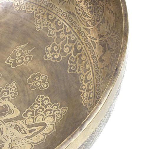 Giant Etched Artisan Singing Bowl No.128-Siesta Crafts