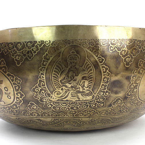Giant Etched Artisan Singing Bowl No.128-Siesta Crafts