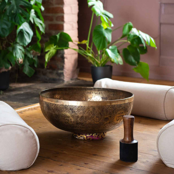 Giant Etched Artisan Singing Bowl No.128-Siesta Crafts