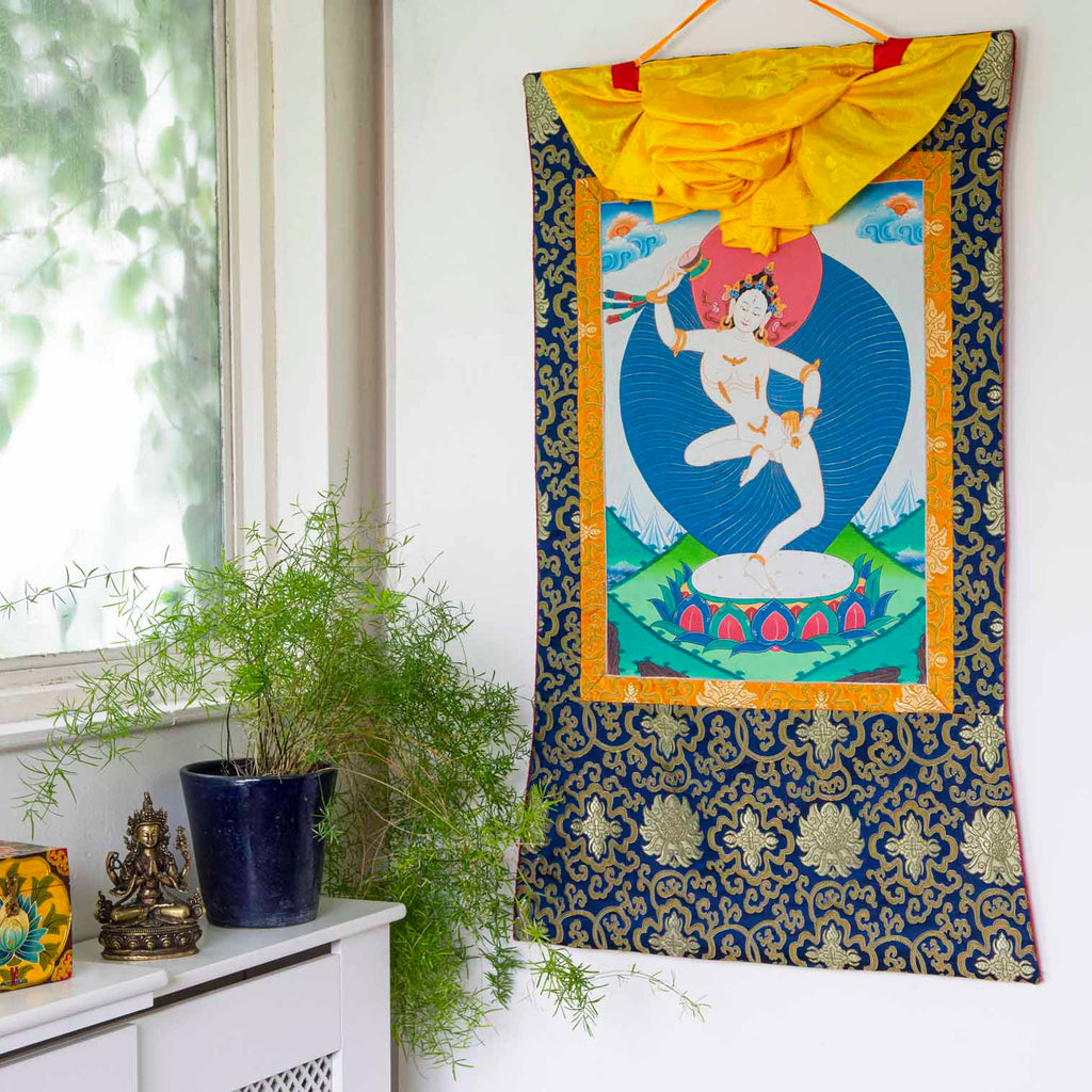 Machig Labdron Thangka No 1-Siesta Crafts