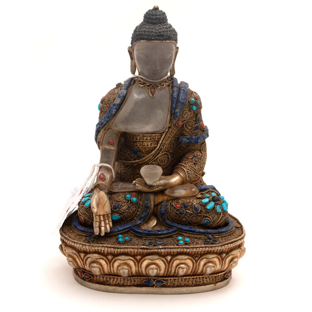 Himalayan Quartz Crystal Buddha Statue-Siesta Crafts
