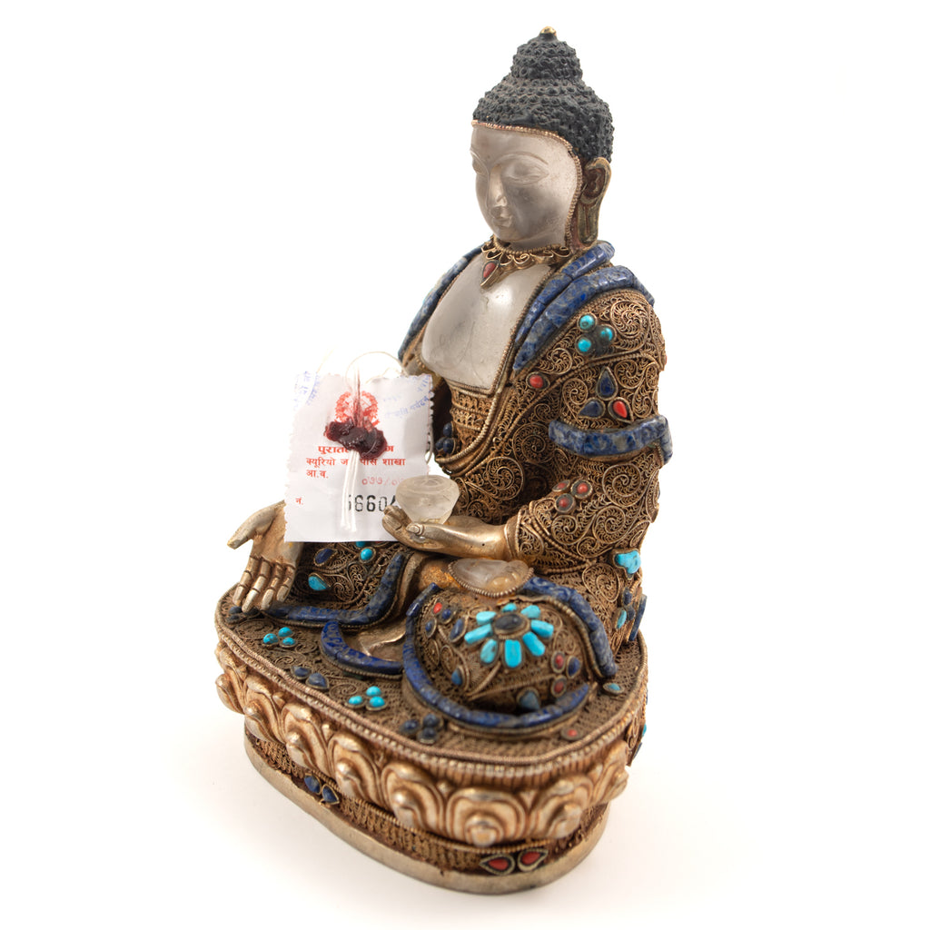 Himalayan Quartz Crystal Buddha Statue-Siesta Crafts