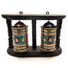Special Wall Double Prayer Wheel No.236-Siesta Crafts