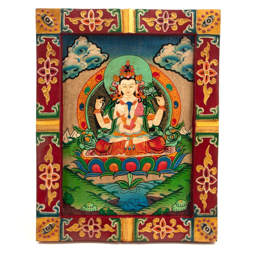 Small Tibetan Style Painted Board-Siesta Crafts