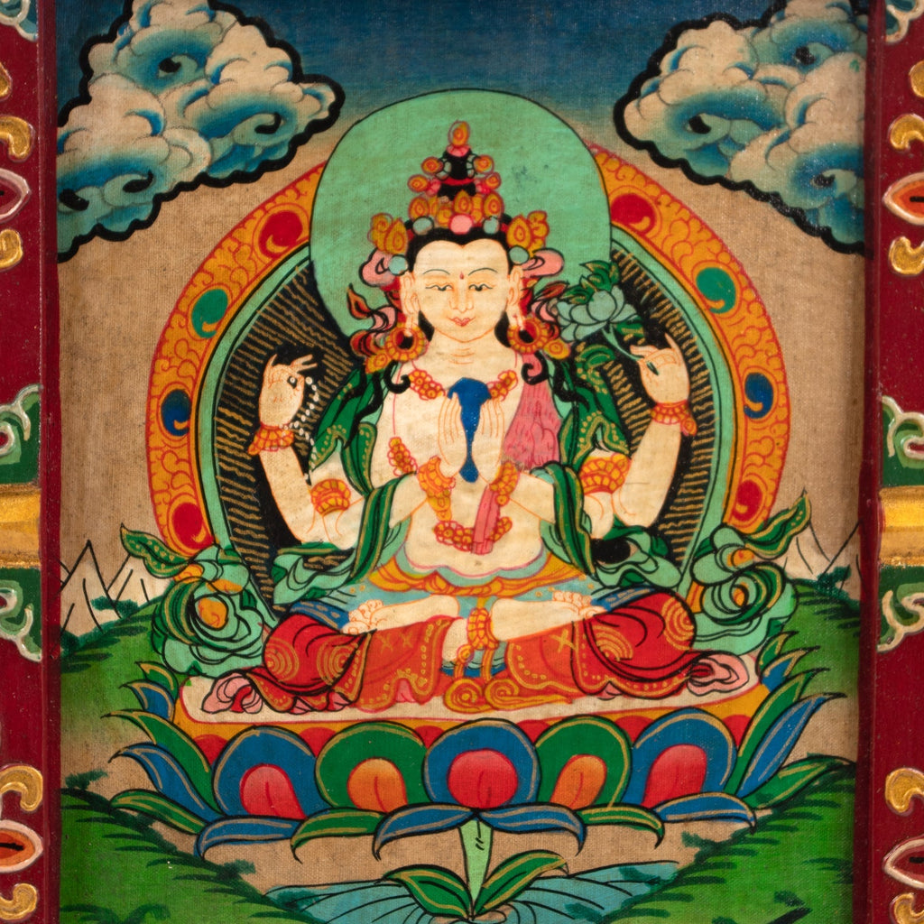 Small Tibetan Style Painted Board-Siesta Crafts