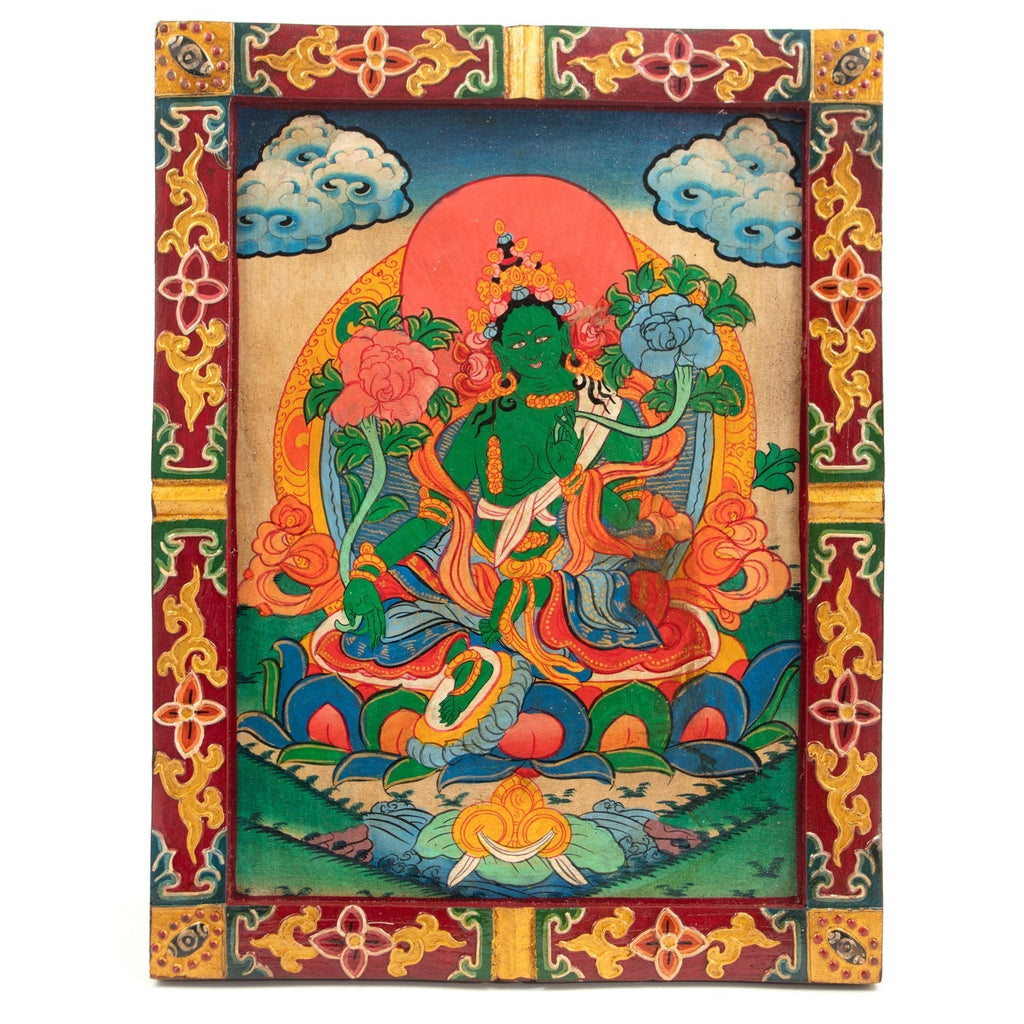 Medium Tibetan Style Painted Board-Siesta Crafts