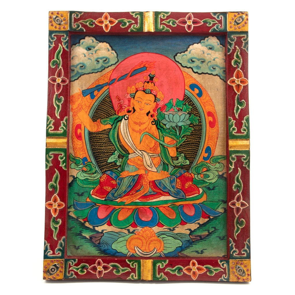 Medium Tibetan Style Painted Board-Siesta Crafts