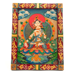 Medium Tibetan Style Painted Board-Siesta Crafts