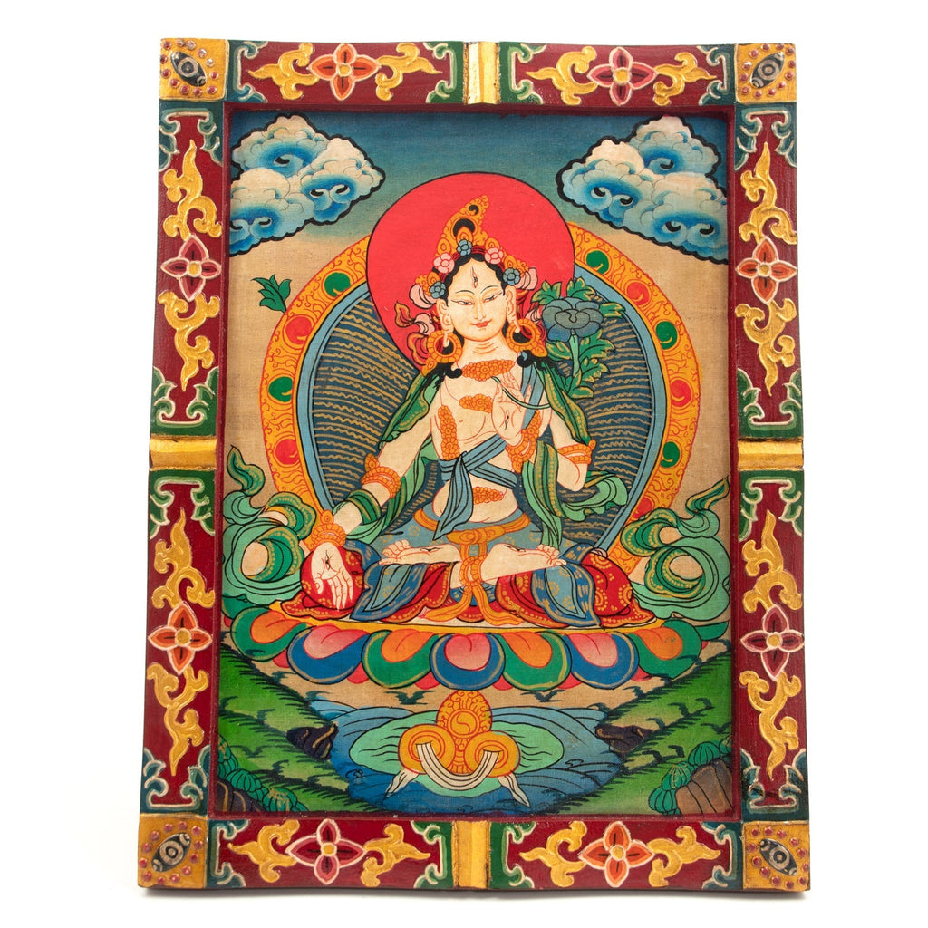 Medium Tibetan Style Painted Board-Siesta Crafts