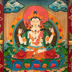 Medium Tibetan Style Painted Board-Siesta Crafts