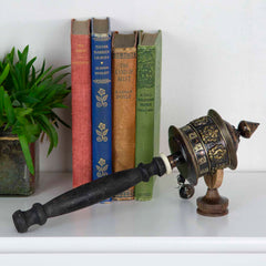 Antique Copper Prayer Wheel No.282-Siesta Crafts